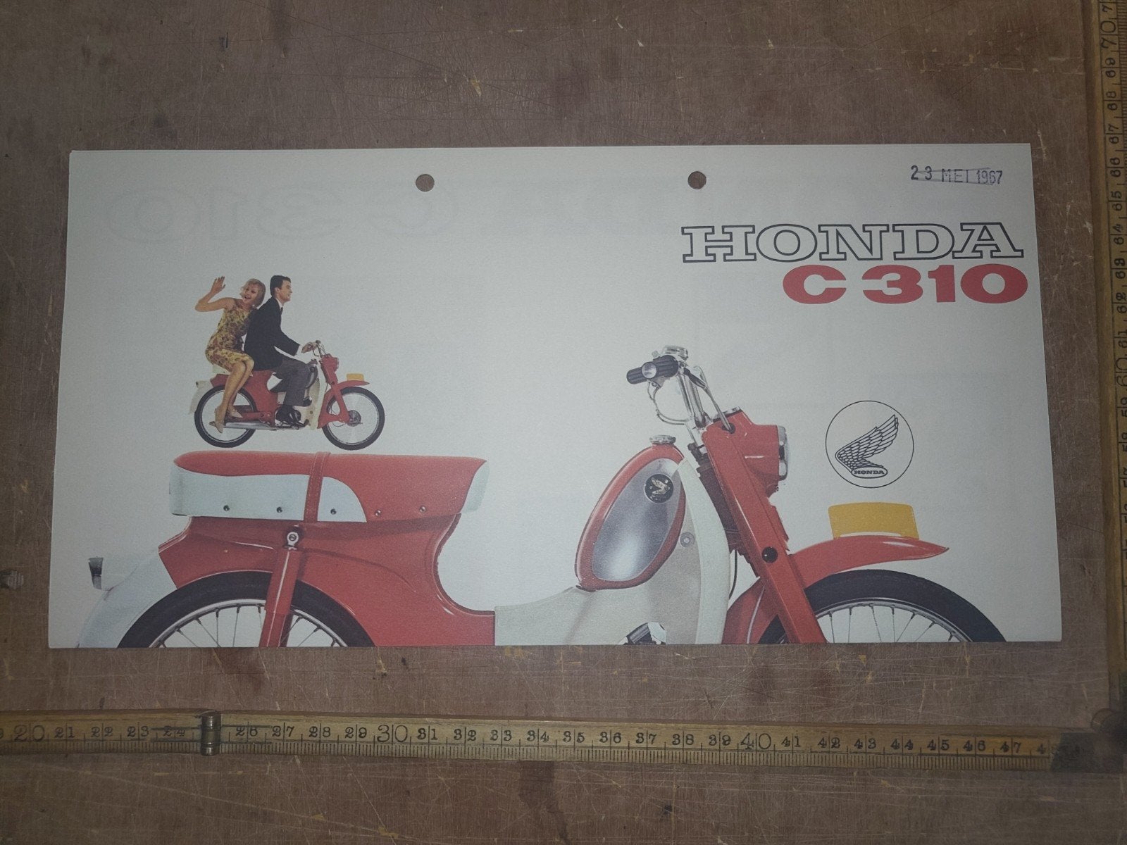 Honda C310 reclame folder 1967, Ophalen of Verzenden, Gebruikt