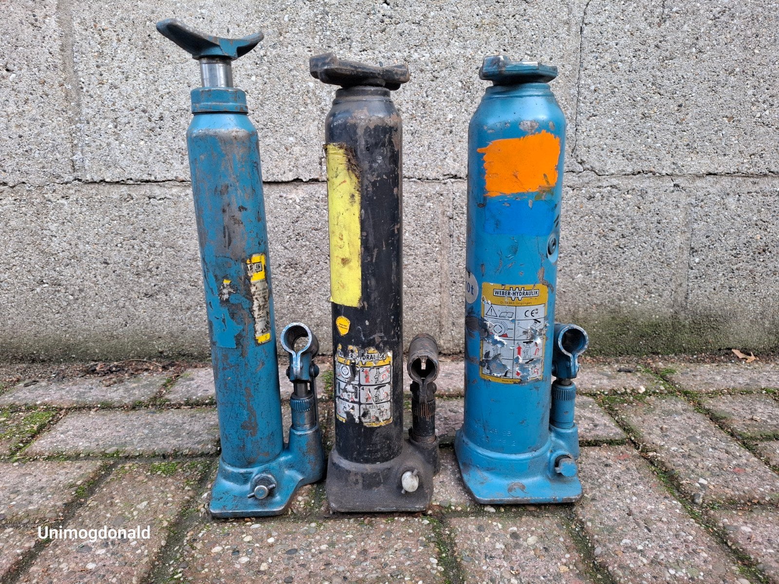 Originele Mercedes Unimog Krikken potkrik, Ophalen, Gebruikt, Hydraulisch, Potkrik