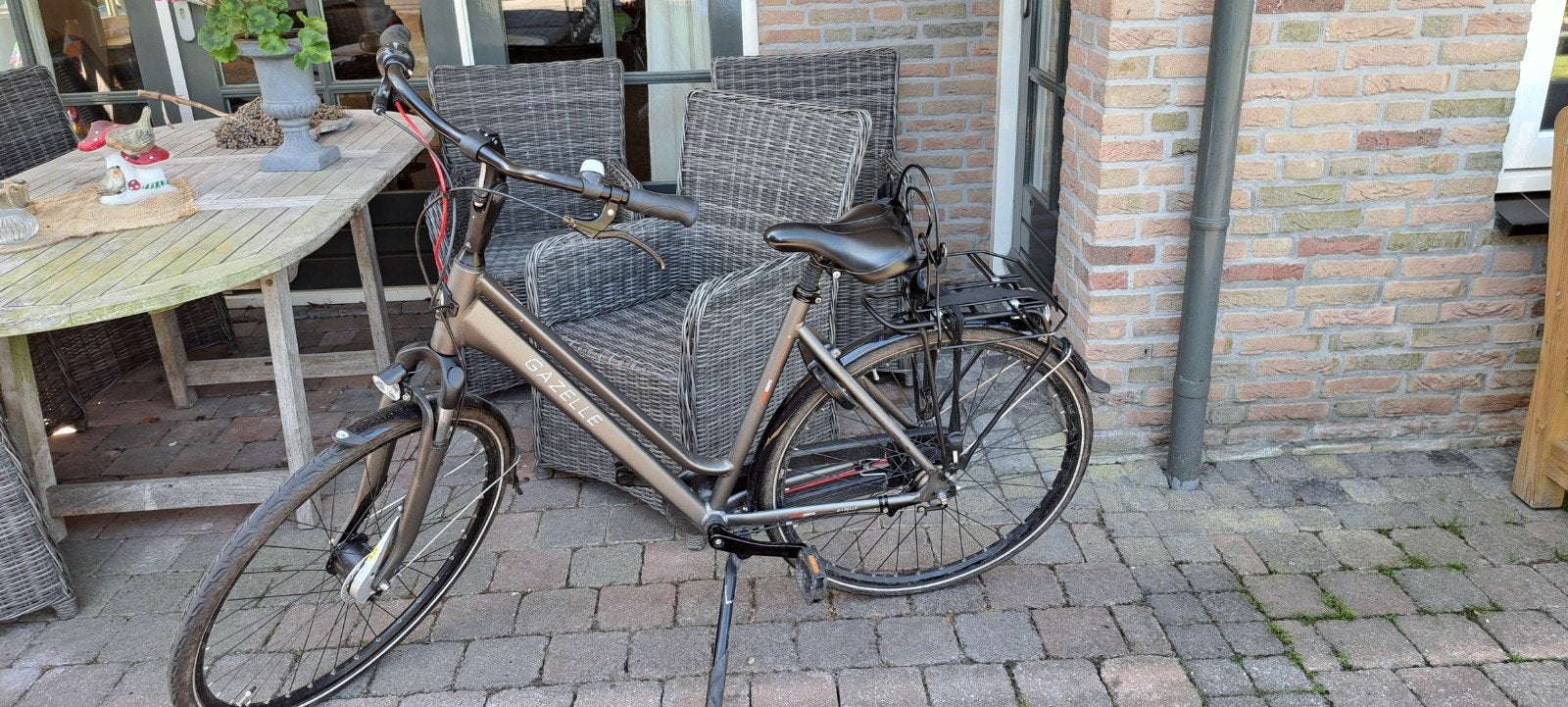 Gazelle Vento C7 - 7 versnellingen, met rekje, Fietsen en Brommers, Fietsen | Dames | Damesfietsen, Ophalen, Gebruikt, Gazelle
