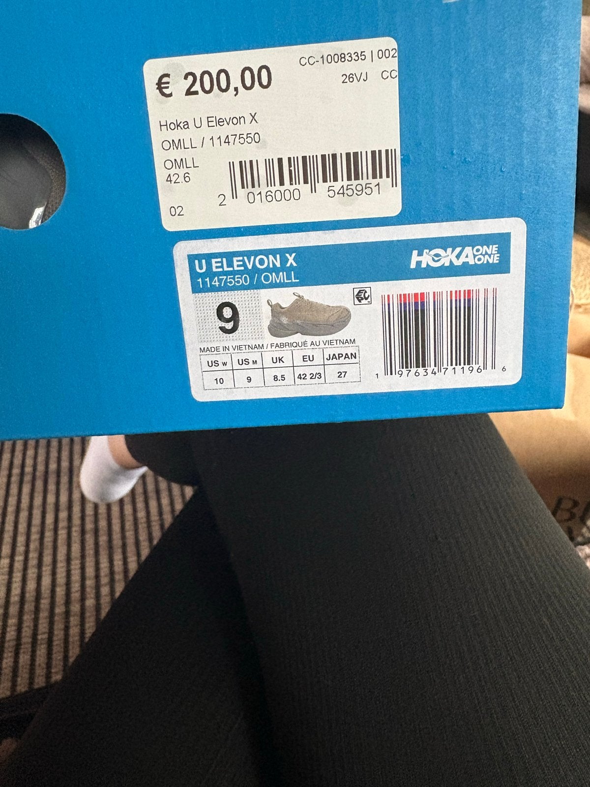 Hoka U Elevon X hardloopschoenen - Nieuw in doos, Kleding | Dames, Ophalen of Verzenden, Nieuw, Beige, Sportschoenen