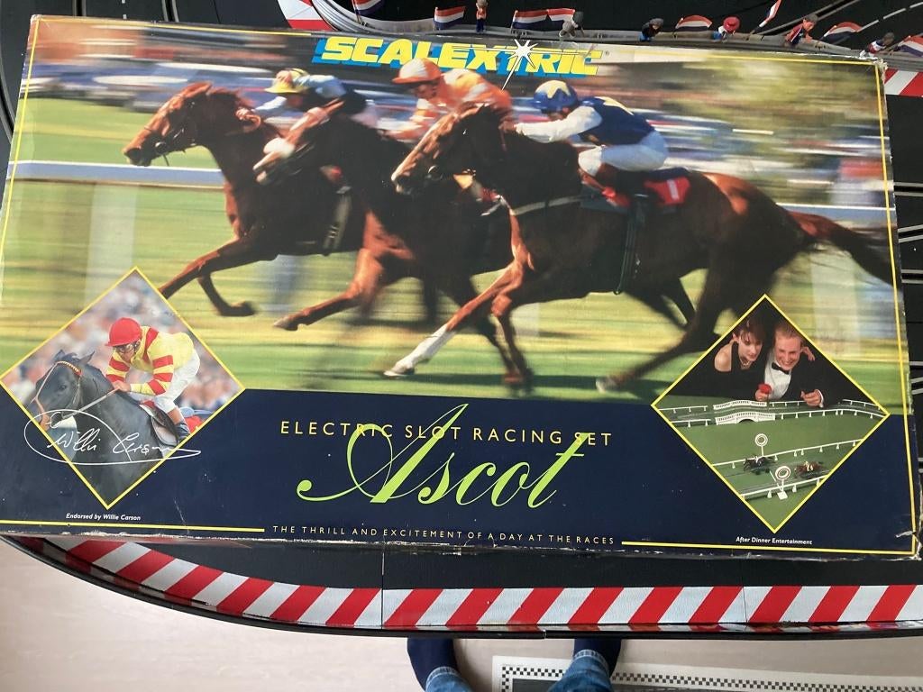 Scalextric Ascot Electric slot racing set C.780 (paarden), Overige merken, Ophalen of Verzenden, Elektrisch, Racebaan