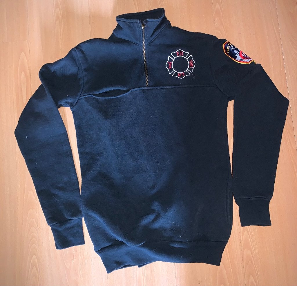 New york brandweer trui maat S izgst, Ophalen of Verzenden, Zo goed als nieuw, Maat 38/40 (M), Blauw