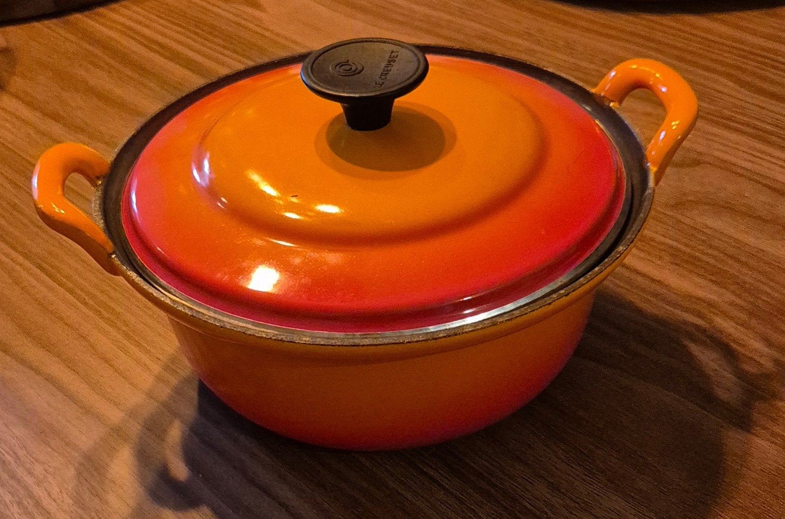 La Creuset braadpan, Ophalen, Gietijzer