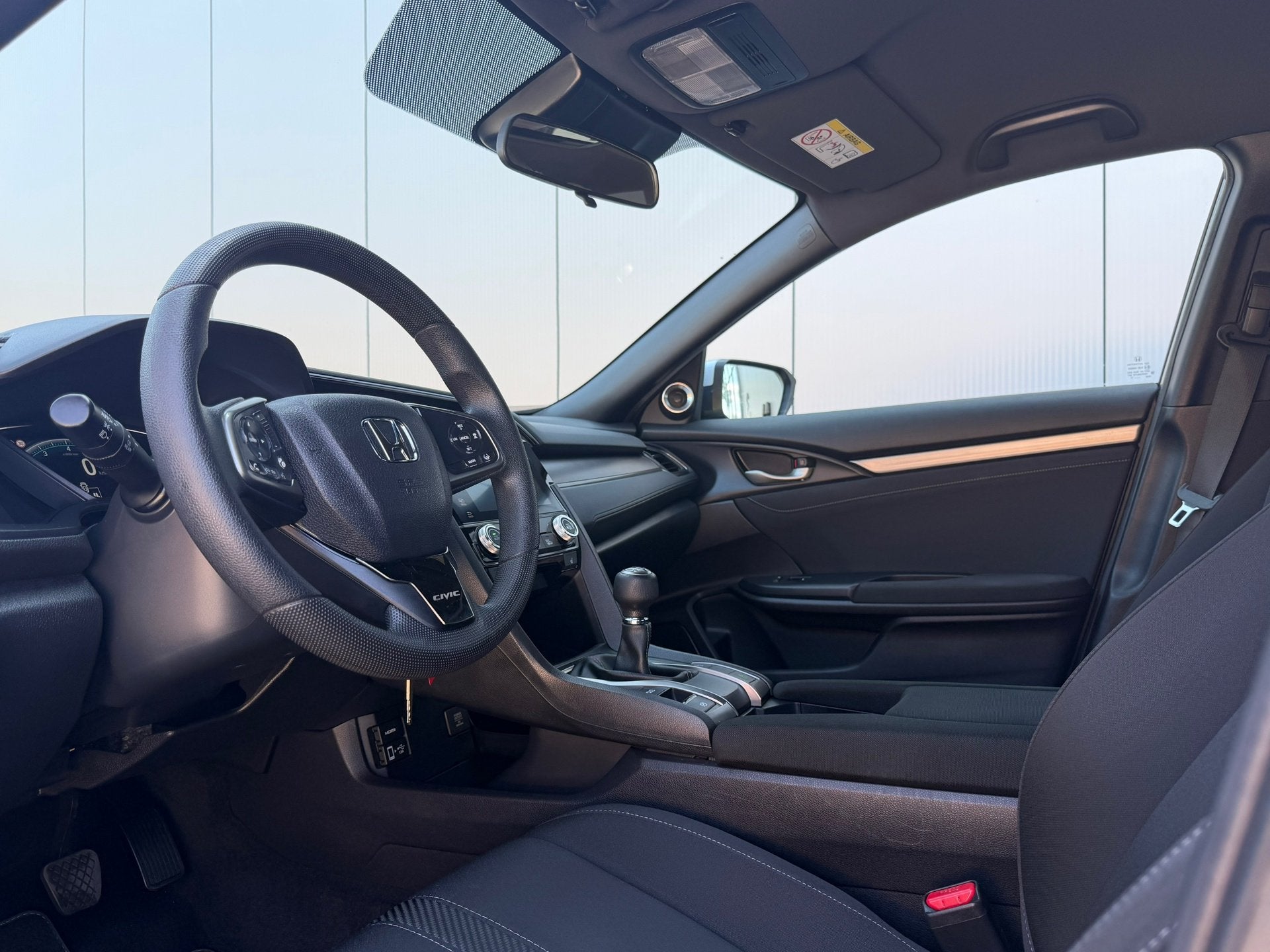 Honda Civic 1.0 i-VTEC Comfort | Lunar Silver Metallic | Spo, Stof, Gebruikt, Automatische klimaatregeling, 129 pk