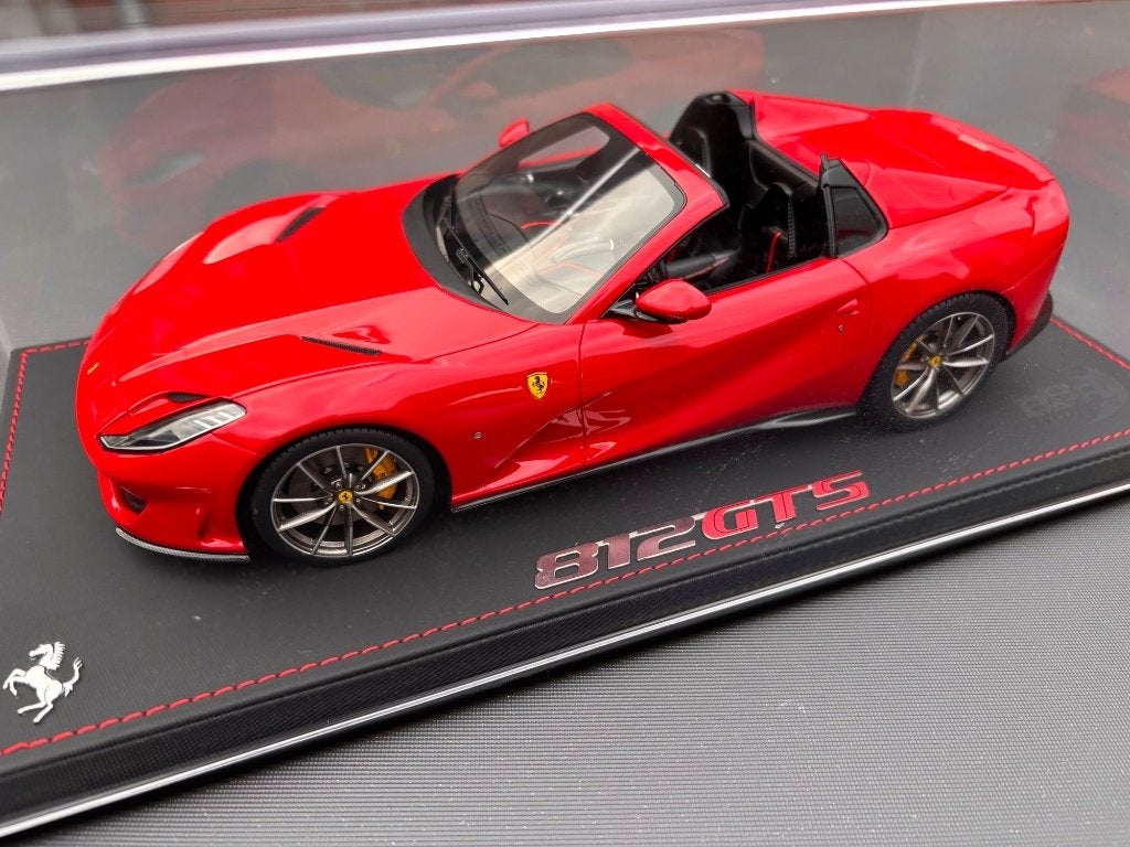 Ferrari 812 GTS Rosso Corsa BBR 1:18 ZELDZAAM ! C4F, Overige merken, BBR, ., Nieuw
