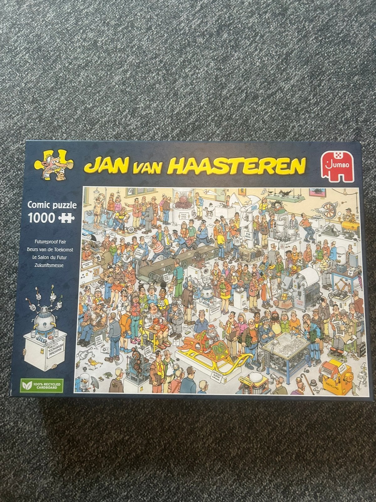Jan van Haasteren, beurs van de toekomst, Hobby en Vrije tijd, Ophalen of Verzenden, 500 t/m 1500 stukjes, Zo goed als nieuw