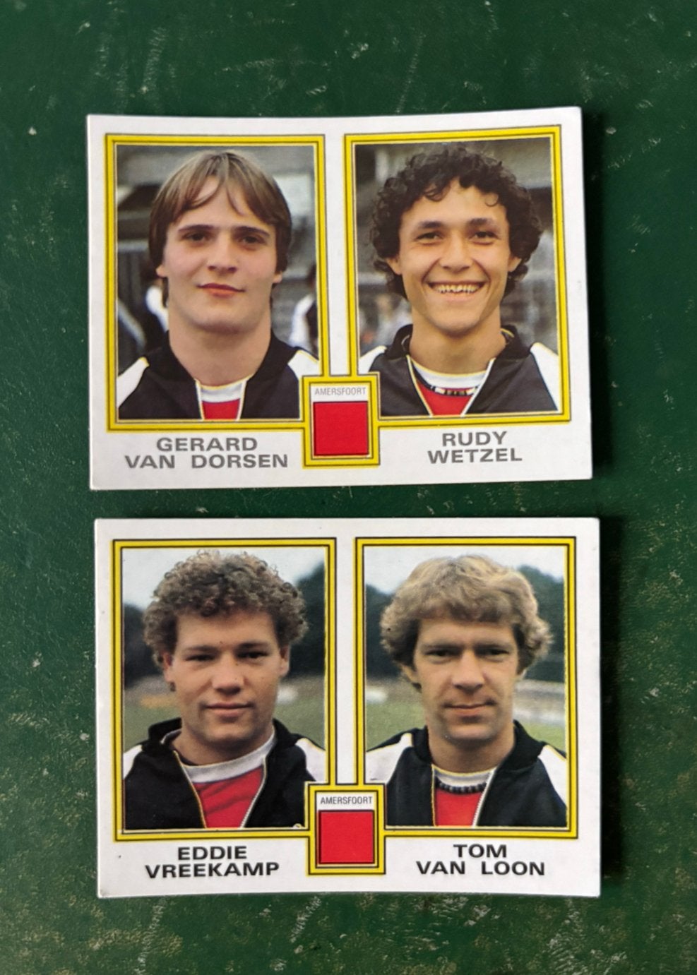 2 panini plaatjes SC Amersfoort voetbal 81, Ophalen of Verzenden