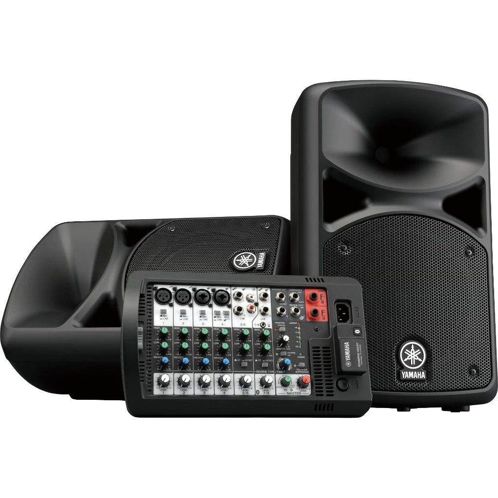 Yamaha StagePas 400BT + Statieven | Complete mobiele PA-set, Muziek en Instrumenten, Ophalen, Zo goed als nieuw, Minder dan 500 watt