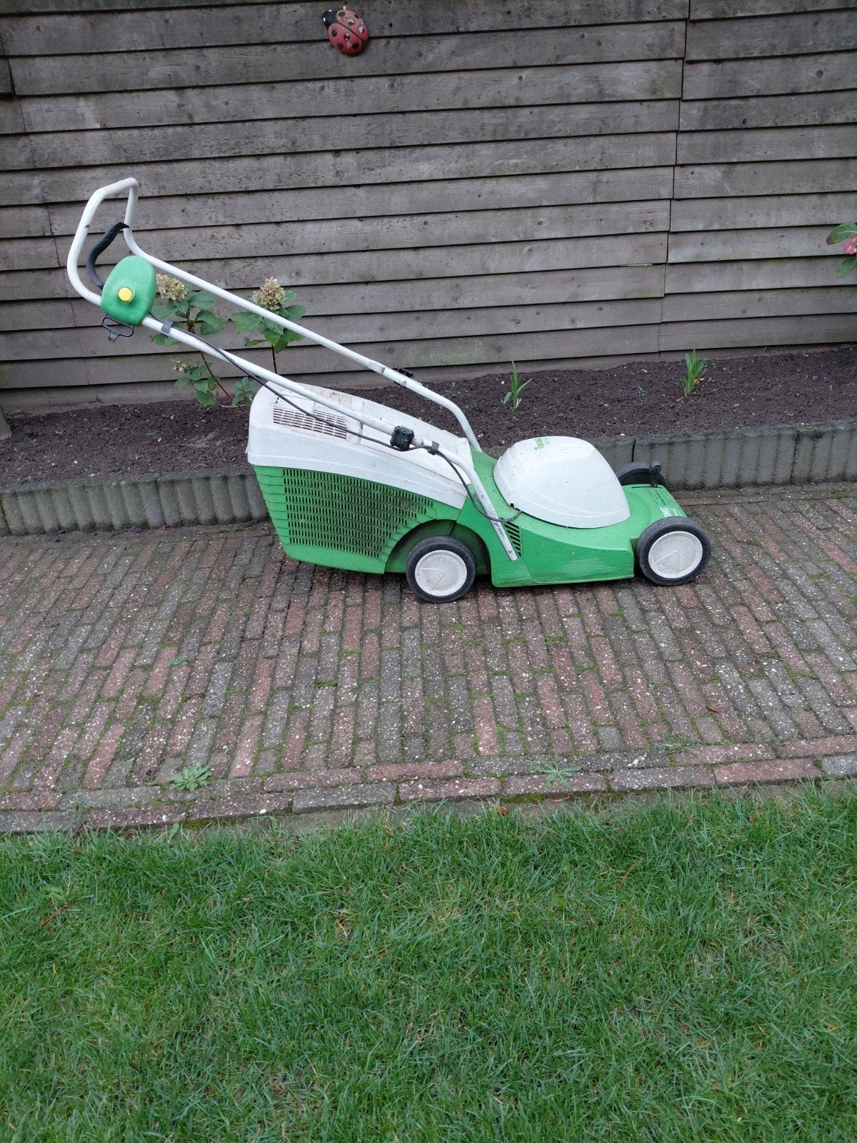 Viking ME 410 Elektrische Grasmaaier - Goede Staat, Ophalen, Gebruikt, Elektrische grasmaaier, Opvangbak