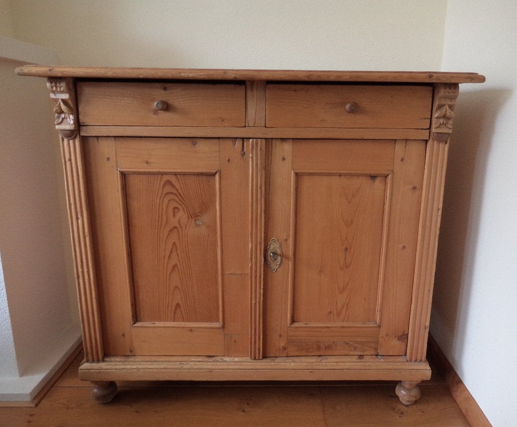 Antieke grenen buffetkast, Antiek en Kunst, Ophalen