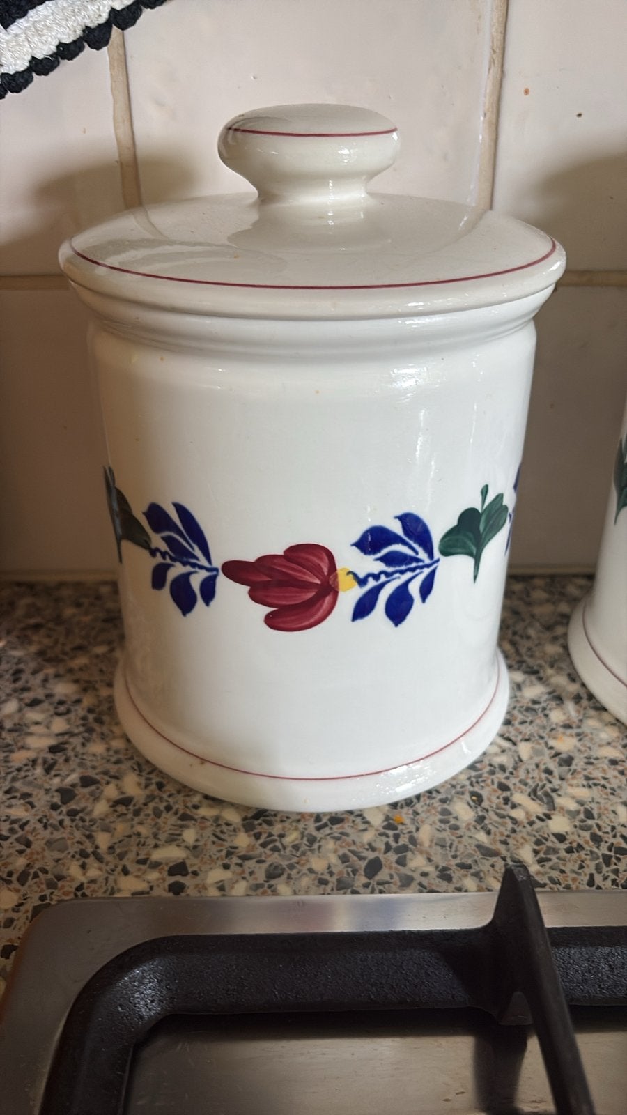 Boerenbont servies met borden, kopjes, schalen en meer, Ophalen, Gebruikt, Keramiek, Compleet servies