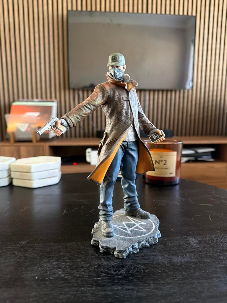 Watch Dogs Aiden Pearce Figuur - Collectors Item, Verzamelen, Ophalen, Zo goed als nieuw