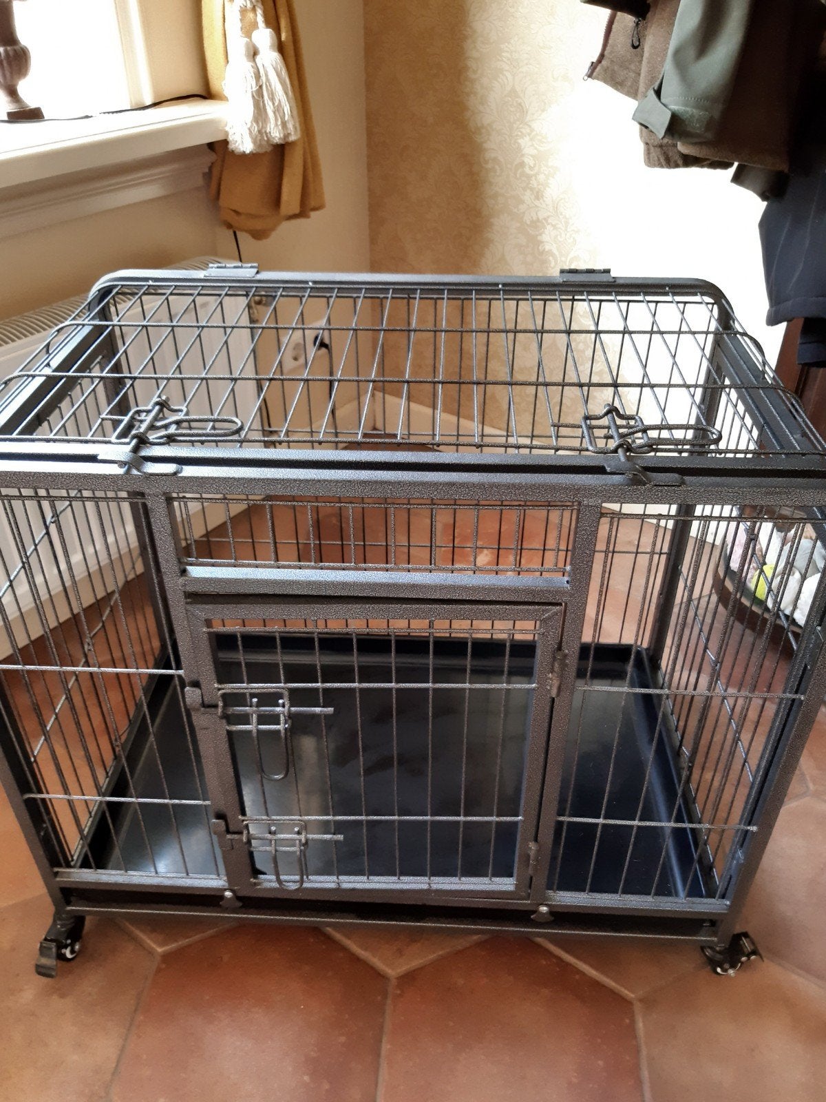 hondenbench 65 hoog 80 breed 50 diep, Dieren en Toebehoren, Hondenhokken, Ophalen of Verzenden, 75 tot 110 cm, Minder dan 65 cm