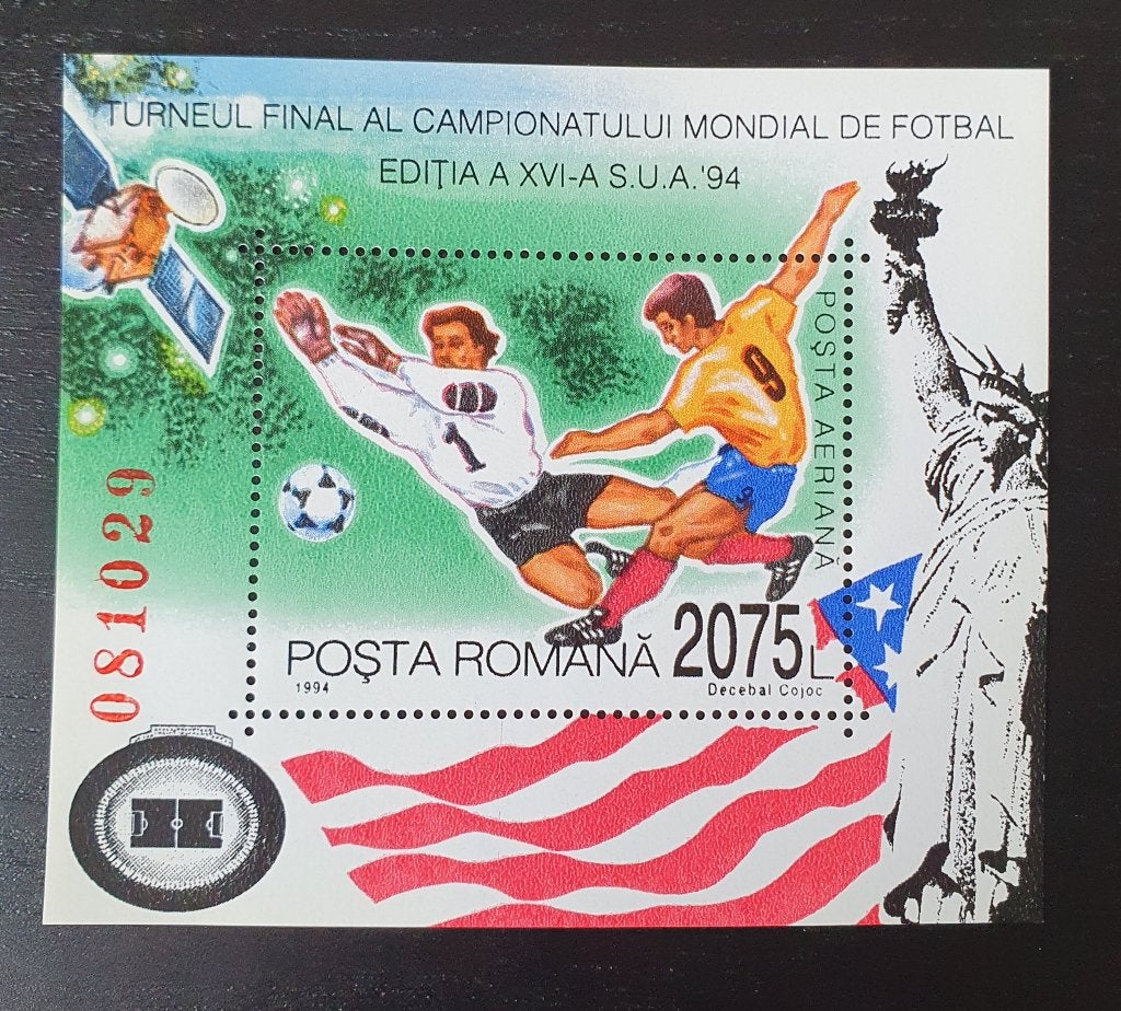 Roemenie 1994 WK Voetbal USA Sport Michel blok 290 postfris, Verzenden, Postfris, Sport