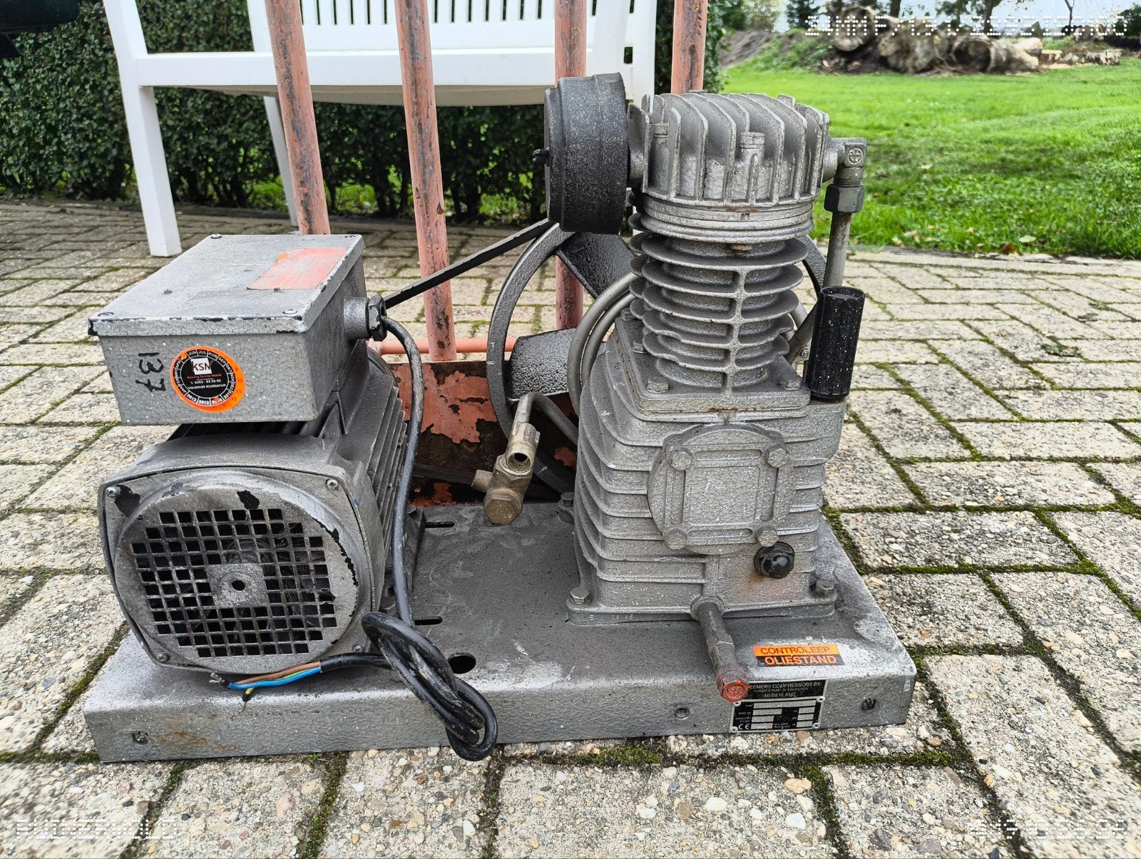 Gebruikte compressor - Goede staat, Gebruikt, 10 bar of meer, Ophalen of Verzenden, Minder dan 200 liter/min