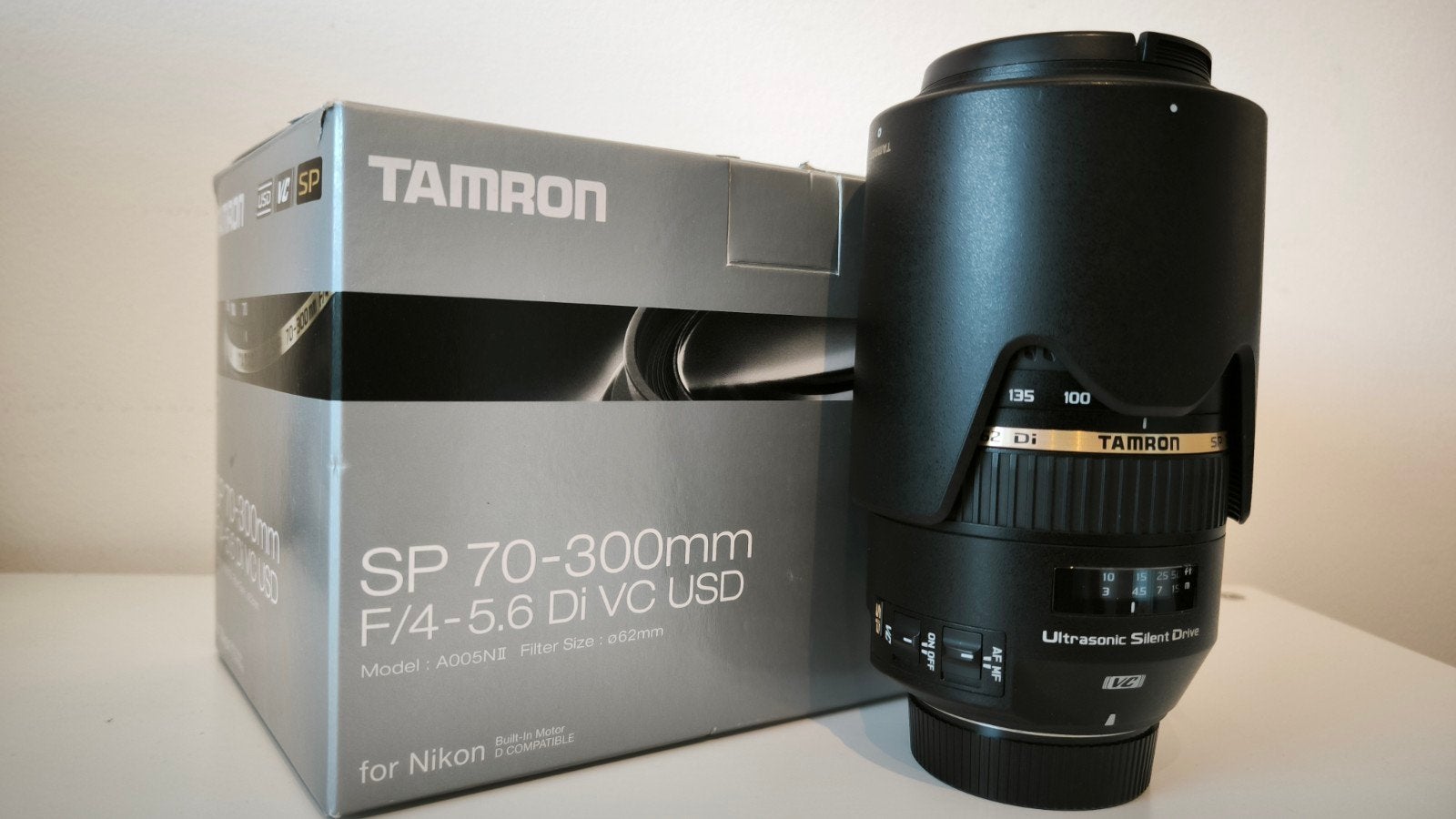 Tamron SP 70-300mm F/4-5.6 Di VC USD voor Nikon, Beeldstabilisatie, Gebruikt, Telelens, Ophalen of Verzenden