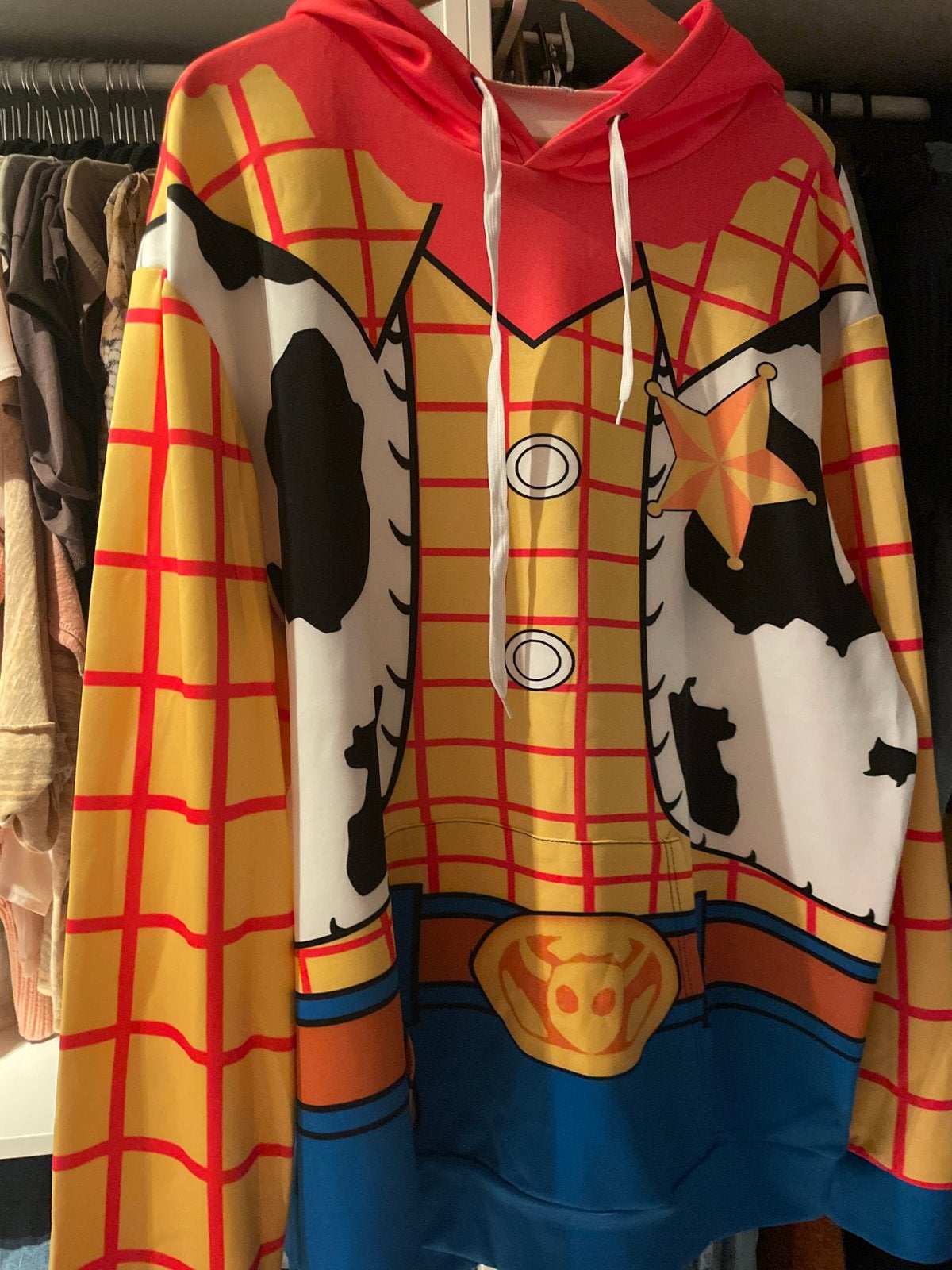 Carnaval Woody synthetisch hoofie, Ophalen of Verzenden, Gedragen, Carnaval, Kleding