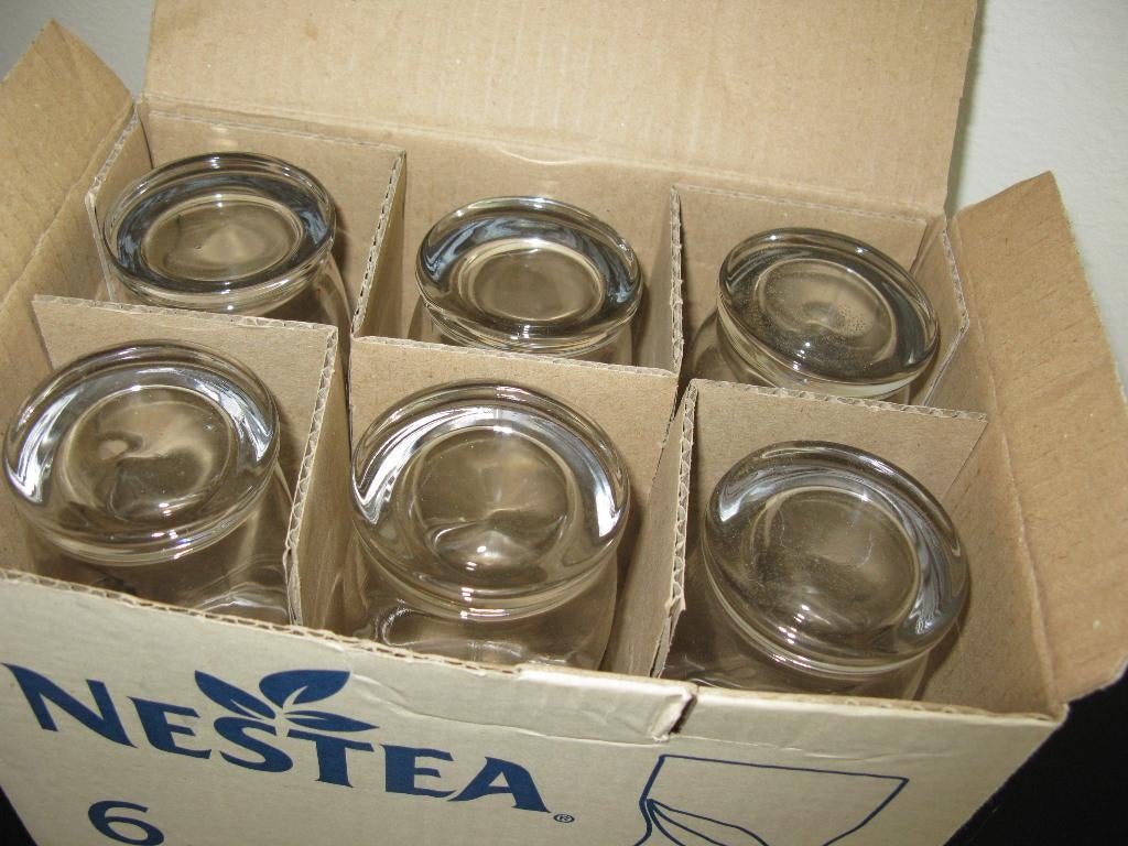 7x Nestea glazen 3 Liptonice 6 kalkoentjes 2 DS appelsientje, Verzamelen, Glas en Borrelglaasjes, Ophalen, Nieuw, Overige typen