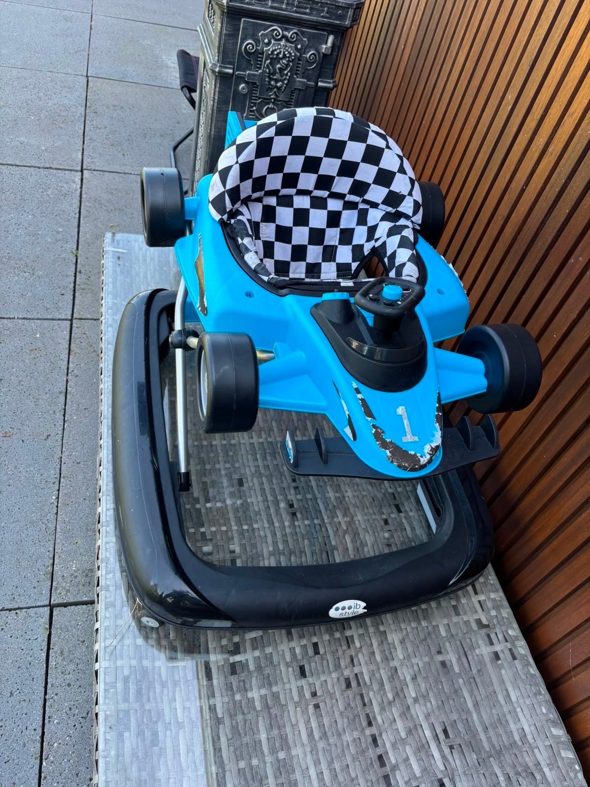 Loopstoel Formule 1 Raceauto Blauw, Ophalen, Gebruikt, Overige typen, Met wieltjes