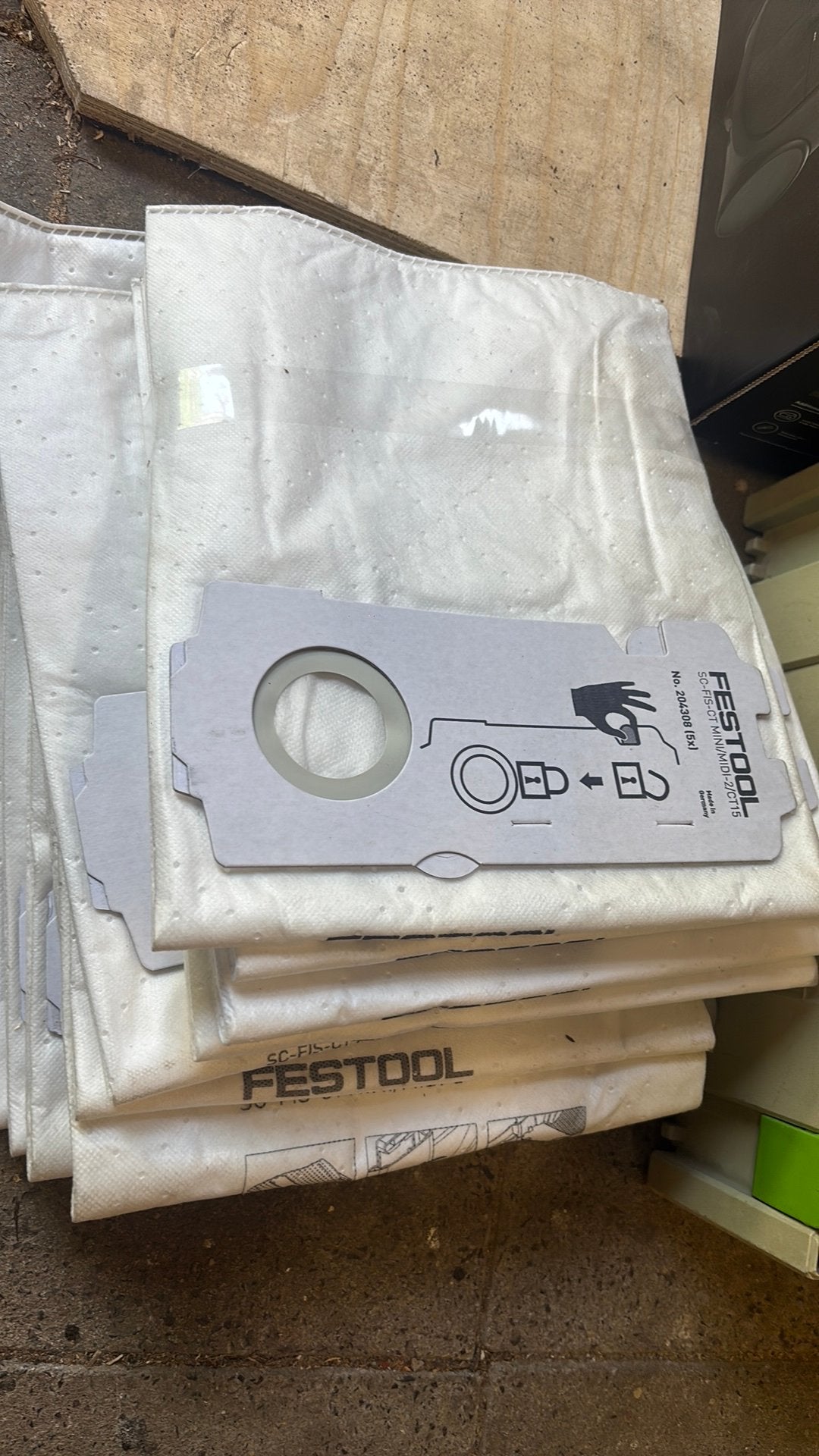 Festool stofzuigerzakken MINI/MIDI-2CT15, Ophalen of Verzenden, Nieuw