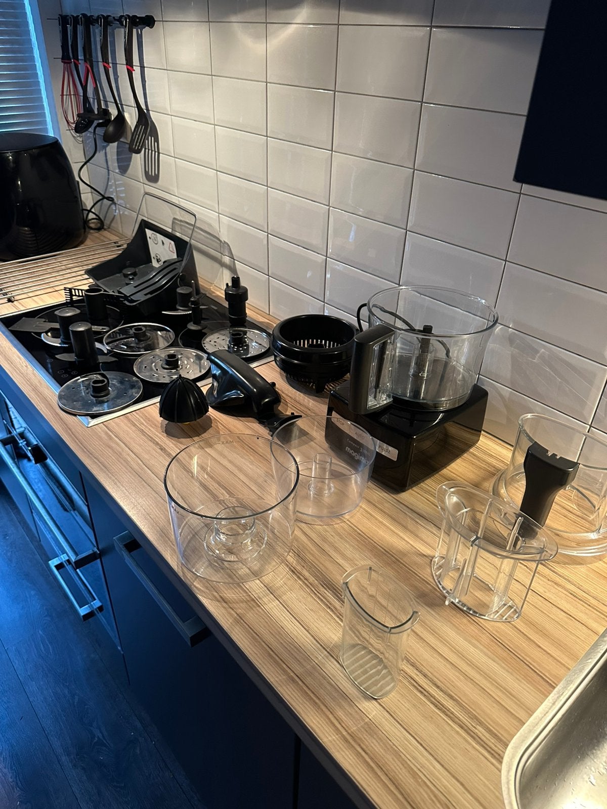Magimix compact 3200 XL + uitbreidset + citruspers, Ophalen of Verzenden, Zo goed als nieuw, 2 tot 3 liter, Vaatwasserbestendig