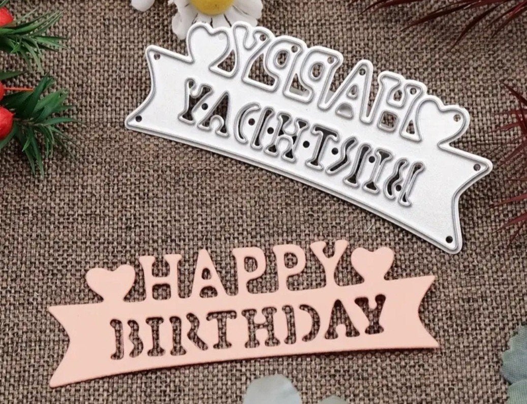 Nieuw  Snijmal Happy  Birthday, Ophalen of Verzenden, Nieuw, Overige thema's, Pons of Mal