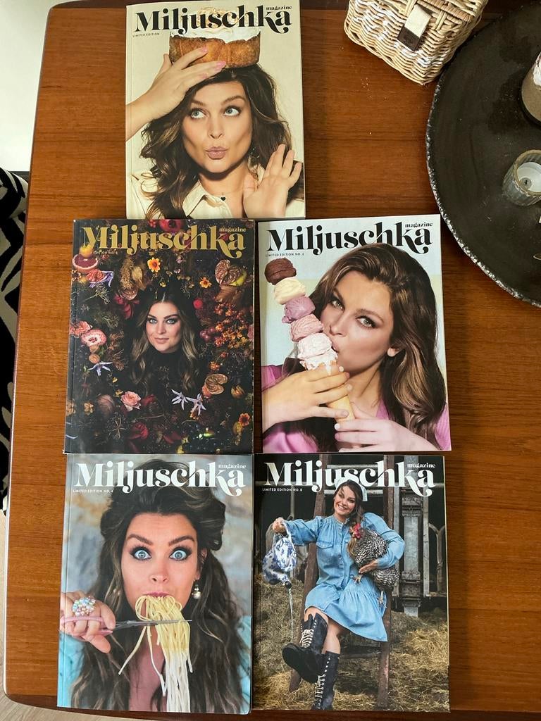 Miljuschka Magazine - Complete Set (5 edities), Ophalen of Verzenden, Zo goed als nieuw, Glossy