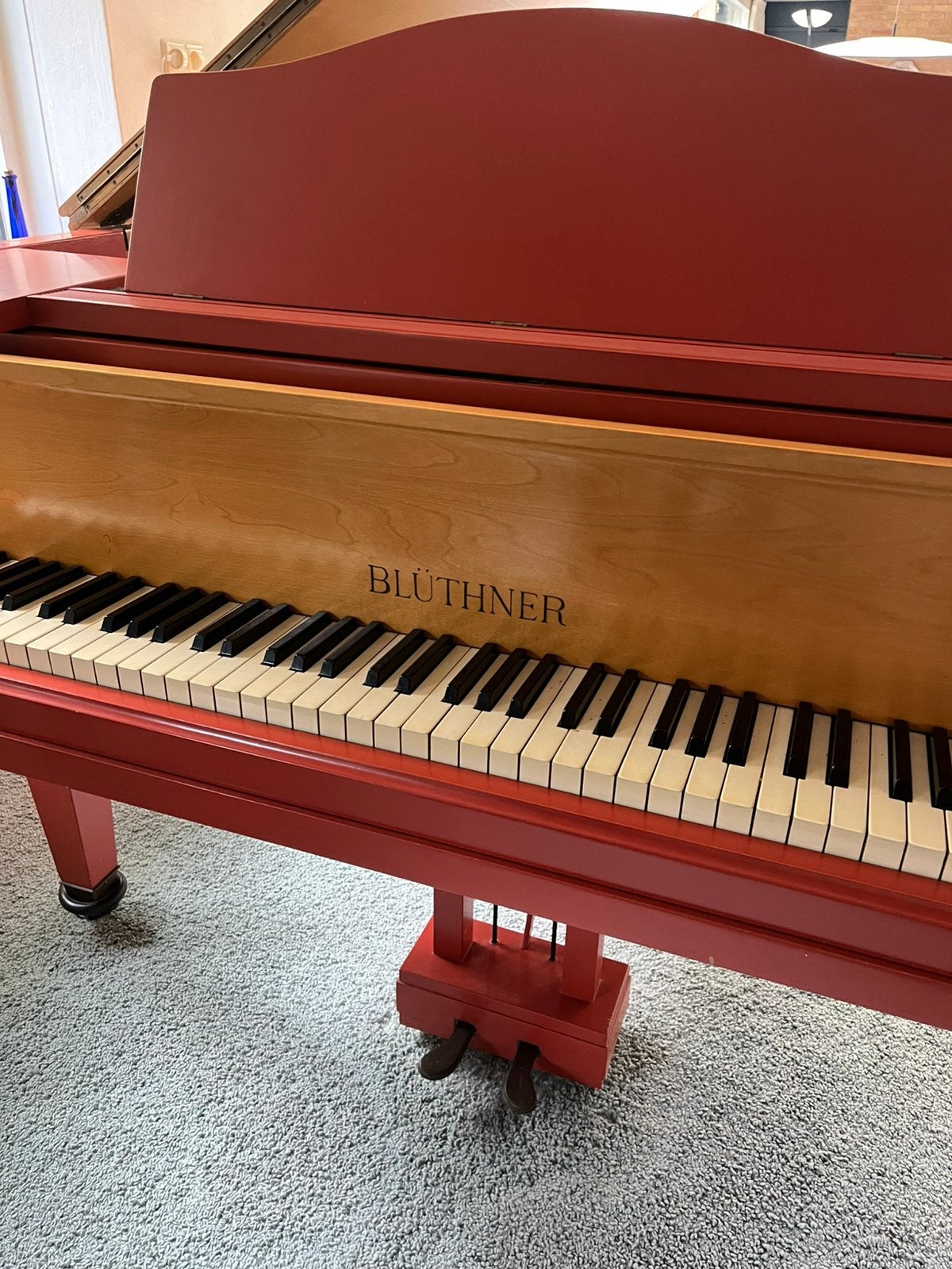 Blüthner concertvleugel / vleugelpiano, Ophalen, Gebruikt, Overige kleuren, Vleugel