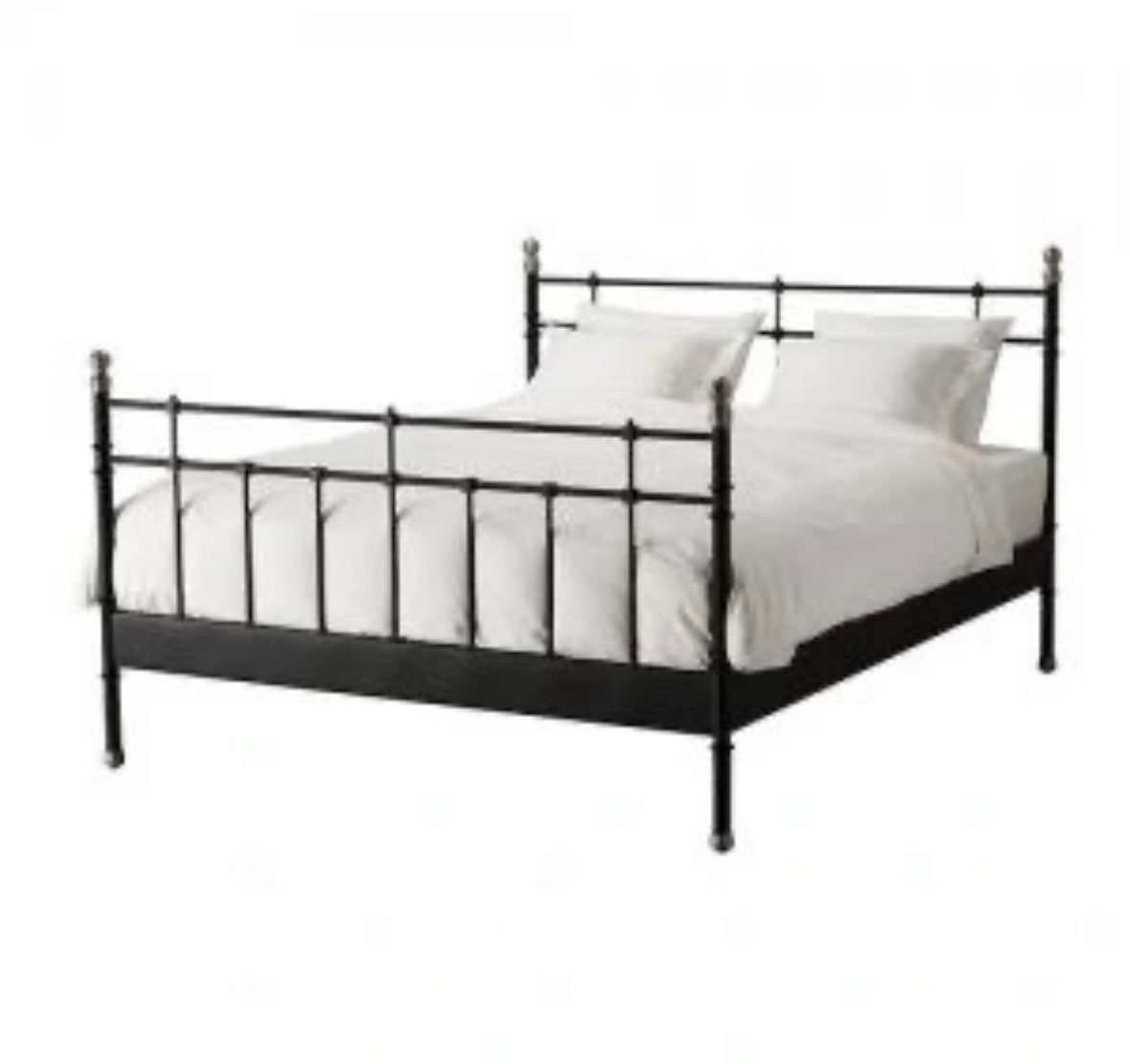 Ikea bed 160x200, Ophalen, Zwart, Tweepersoons, Zo goed als nieuw