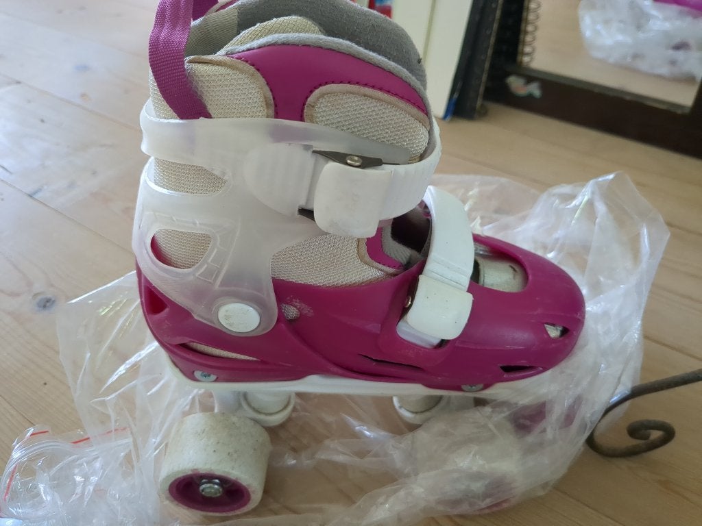 Roze rolschaatsen, maat 30-33, verstelbaar, Ophalen, Kinderen, Overige typen, Verstelbaar