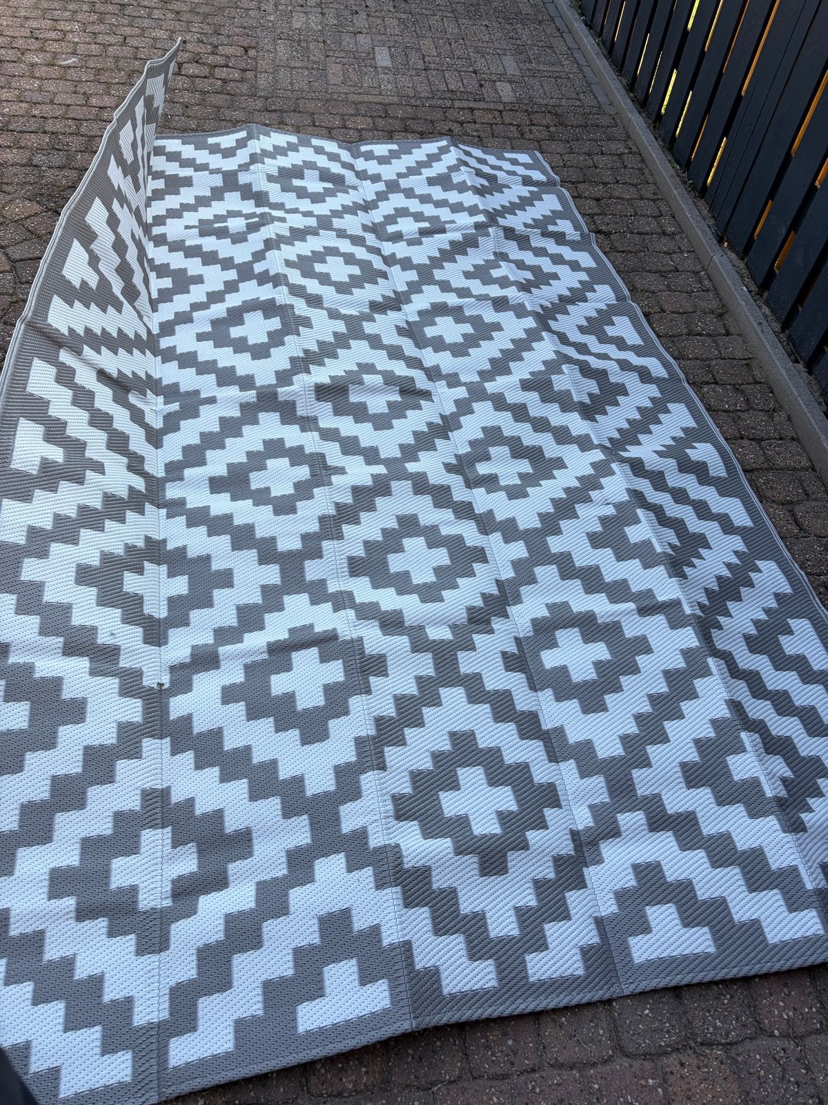 Nieuw Buiten Vloerkleed - Grijs/Wit - 183x290 cm, Ophalen, 150 tot 200 cm, Grijs, Rechthoekig