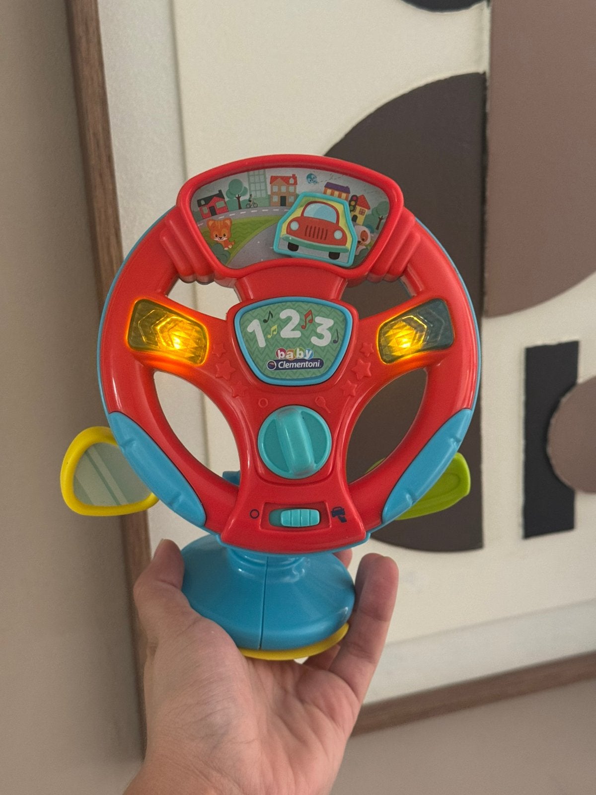 Baby speelstuur met licht en geluid, Kinderen en Baby's, Ophalen of Verzenden, Zo goed als nieuw, Auto, Met licht