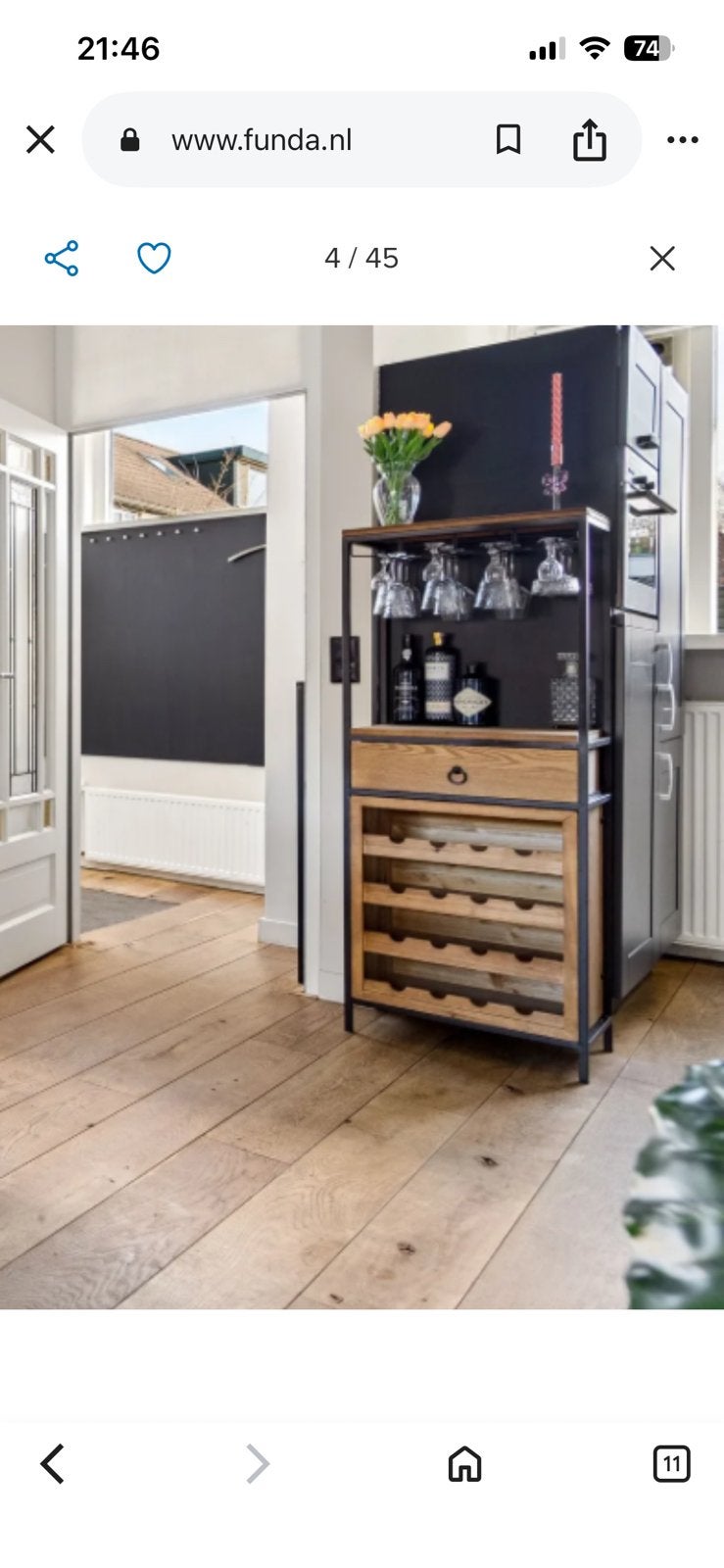 Drankkastje te koop, Huis en Inrichting, Ophalen, Gebruikt