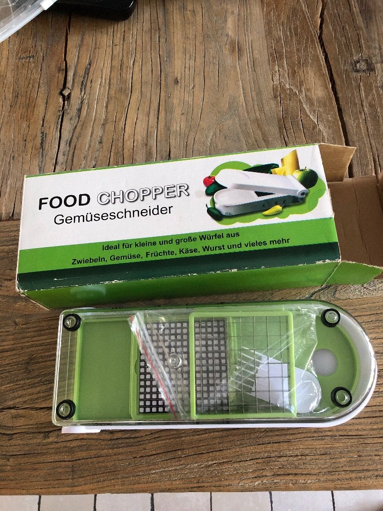 Food Chopper Groentesnijder - Nieuw in doos, Ophalen, Overige typen, Kunststof, Nieuw