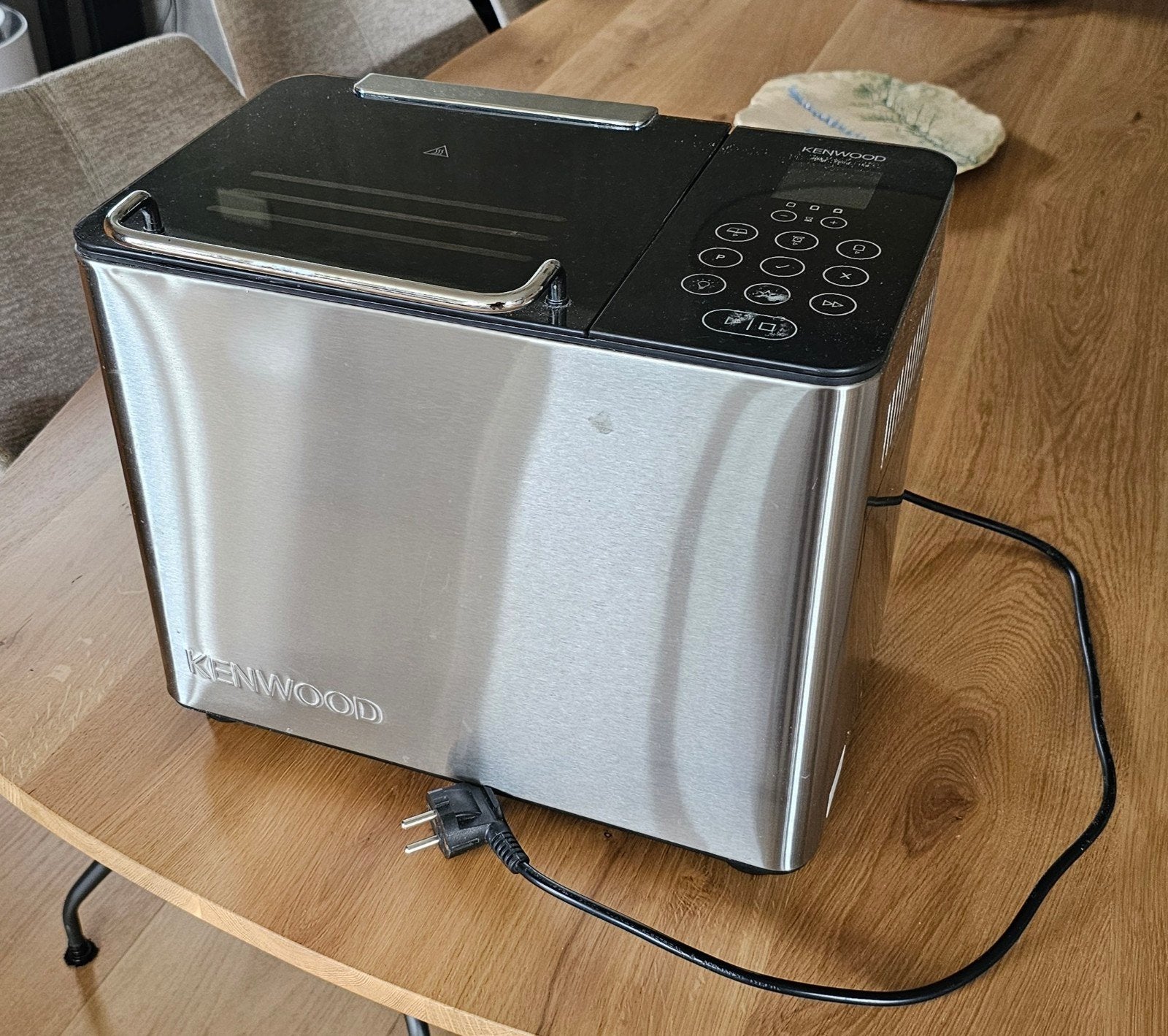 Kenwood Broodbakmachine BM450 - Zilver/Zwart, Met timer, Gebruikt, 800 tot 1200 gram deeg, Ophalen of Verzenden