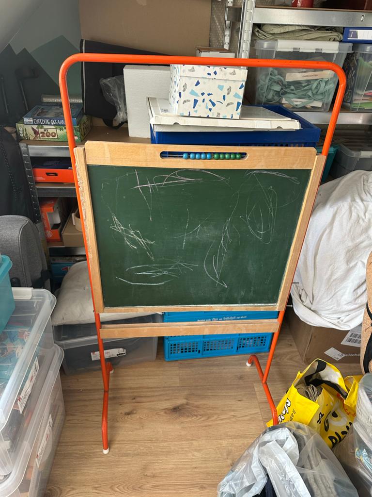 Retro schoolbord, Ophalen, Mobiel, Gebruikt, Krijtbord