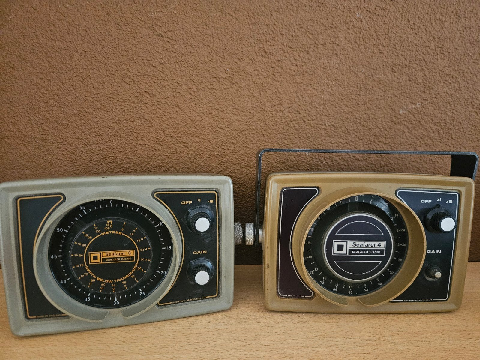 Seafarer 3 en Seafarer 4 dieptemeters. Incompleet 

Twee vin, Watersport en Boten, Ophalen of Verzenden