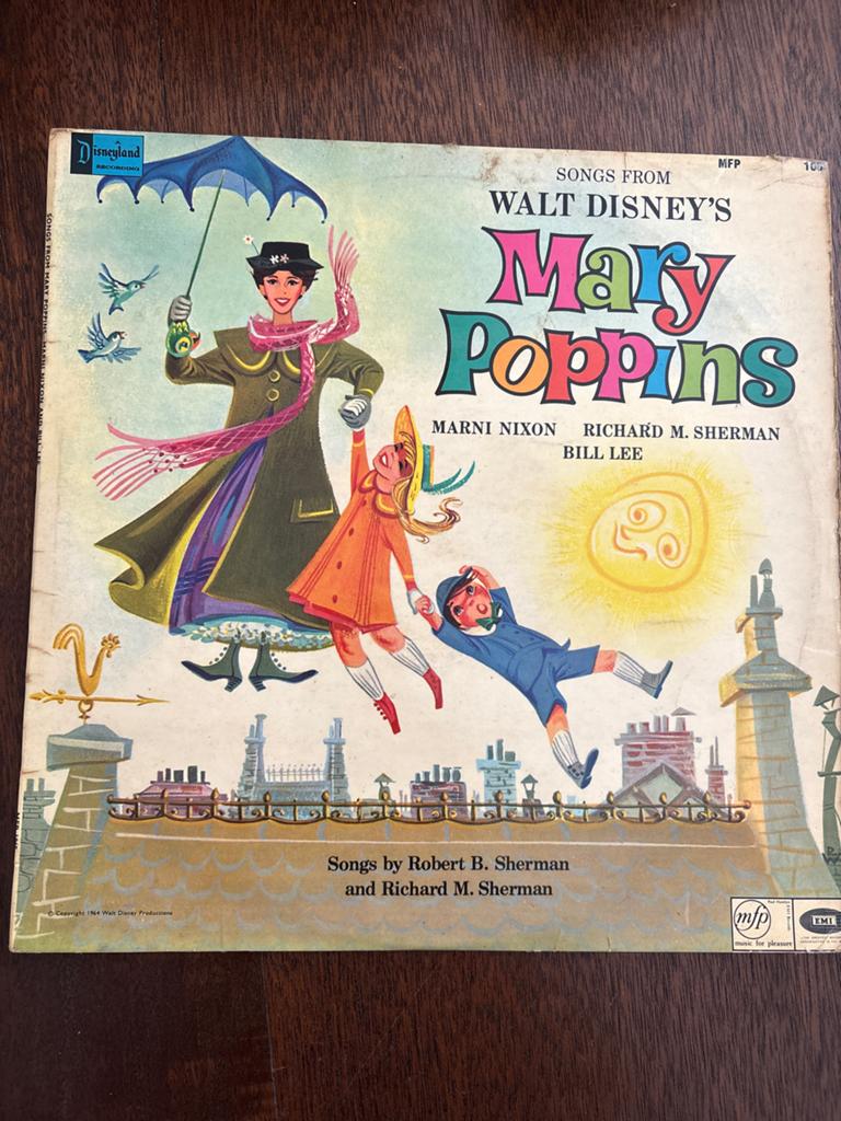 Walt Disney's Mary Poppins LP - Vintage Vinyl, Ophalen, 1960 - 1969, Gebruikt, 12 inch