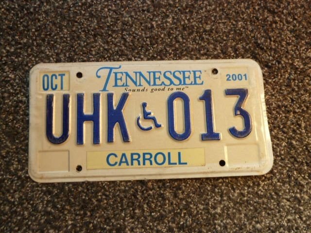 Kentekenplaat Licenceplate Tennessee Sounds Good to Me USA, Verzenden, Gebruikt, Auto's