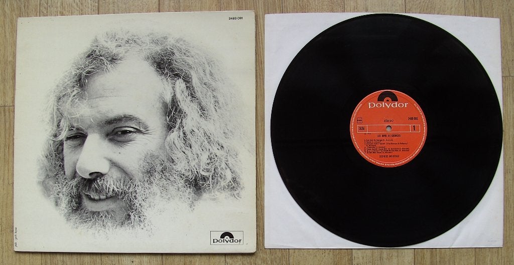 Lp George Moustaki  -  Les Amis De Georges, Cd's en Dvd's, Vinyl | Pop, LP, Pop, Inclusief binnenhoes, Ophalen of Verzenden