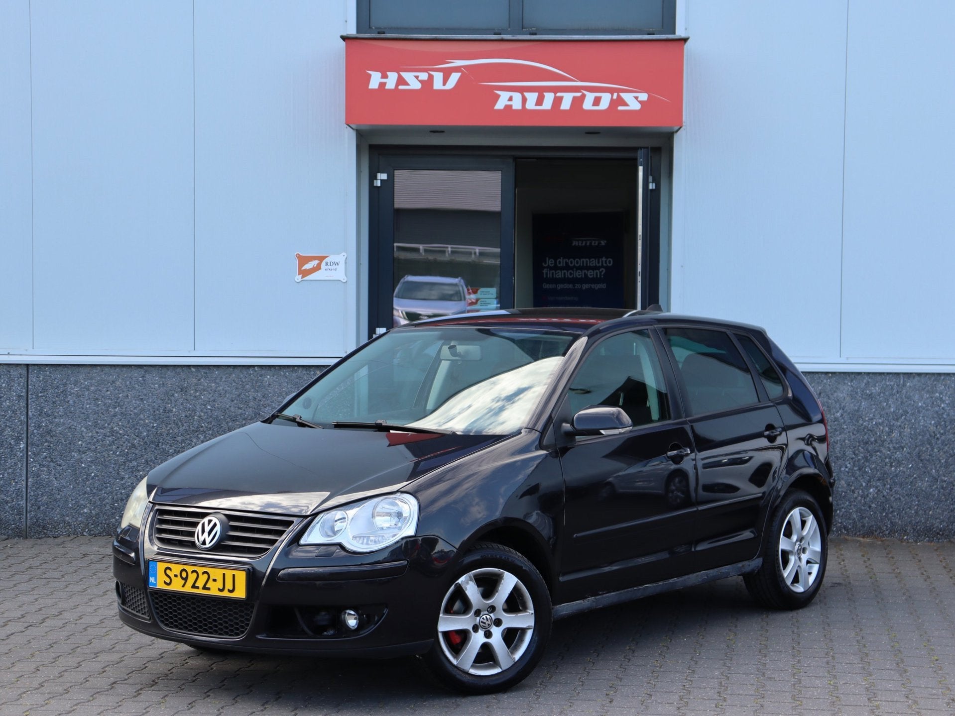 Volkswagen Polo 1.4-16V Sportline airco LM *138.000km*, Auto's, Voorwielaandrijving, Gebruikt, 4 cilinders, Zwart