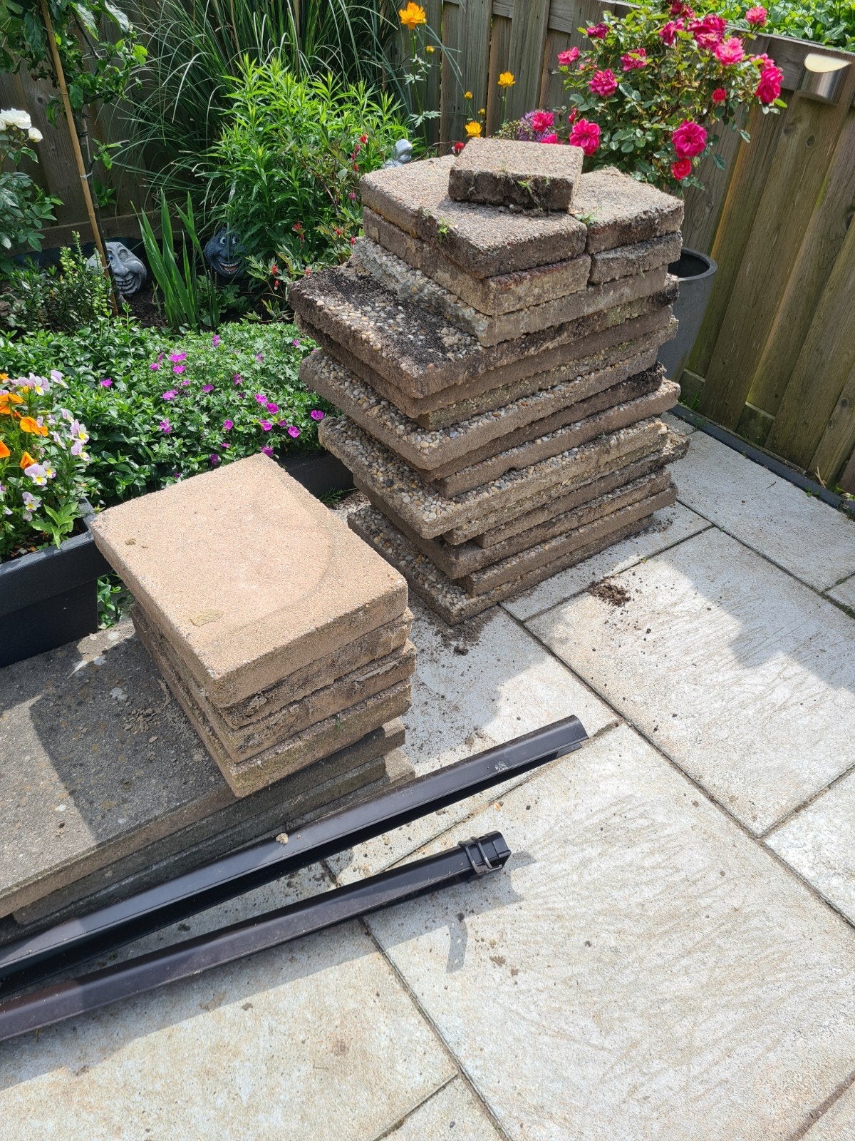 Tuintegels, Ophalen, Gebruikt, Beton, Terrastegels