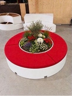 Modulaire Zithoek met Houten Onderstel, Huis en Inrichting, Ophalen, Gebruikt, Hout