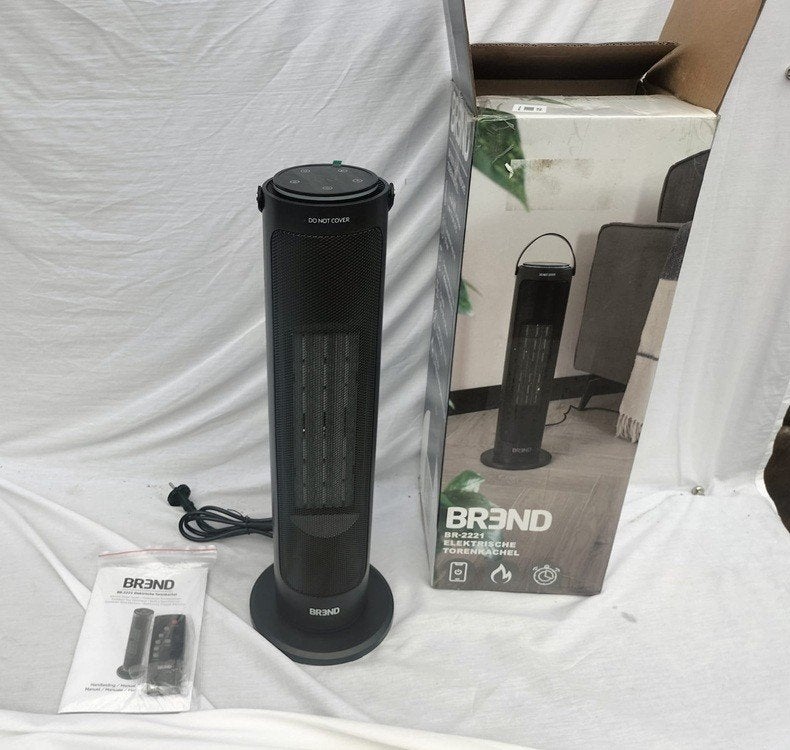BREND BR‑2221 keramische ventilatorkachel 2000W, Ophalen, Overige soorten, Elektrisch, Zo goed als nieuw