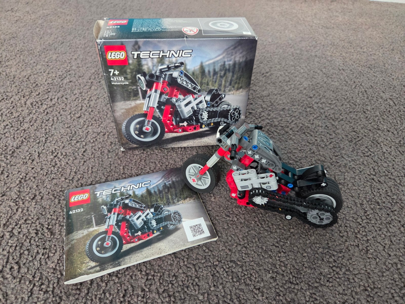 LEGO Technic Motor 42132 (compleet), Ophalen, Lego, Zo goed als nieuw, Complete set