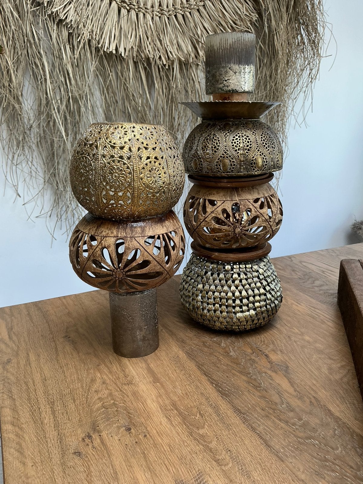 Bali ibiza fantasie kandelaar, Ophalen, Zo goed als nieuw