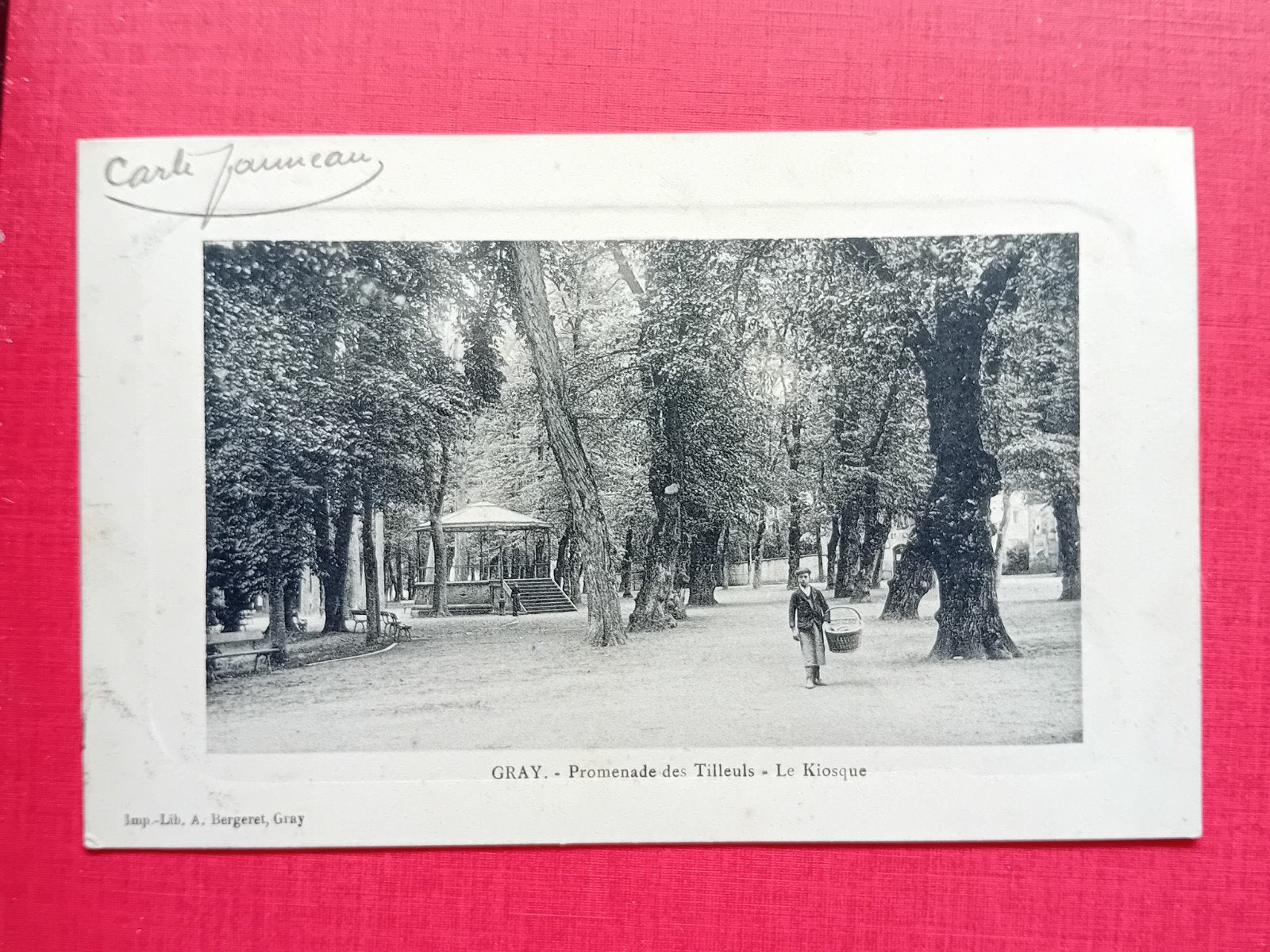 Ansichtkaart Gray - Promenade des Tilleuls - Le Kiosque, Ophalen of Verzenden