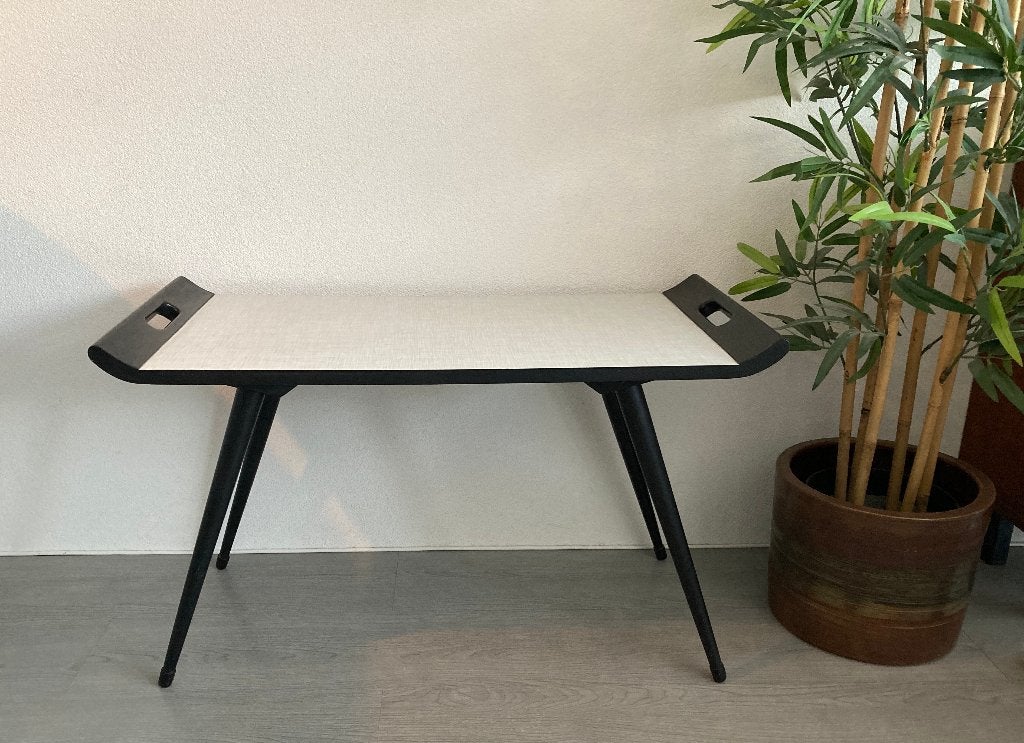 Retro/vintage design bijzet-/salontafeltje, jaren 50, Gebruikt, Ophalen of Verzenden, Vintage Mid Century Modern, 50 tot 100 cm