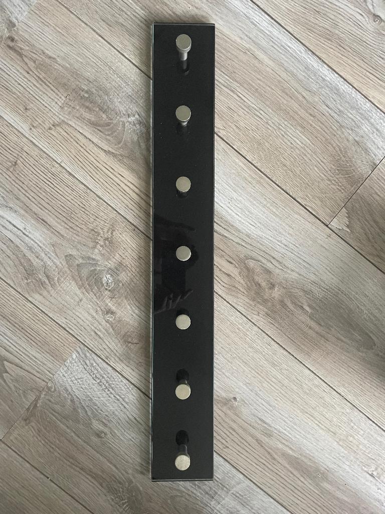Kapstok zwart hoogglans, Huis en Inrichting, Woonaccessoires | Kapstokken, Gebruikt, Minder dan 100 cm, Metaal, Ophalen