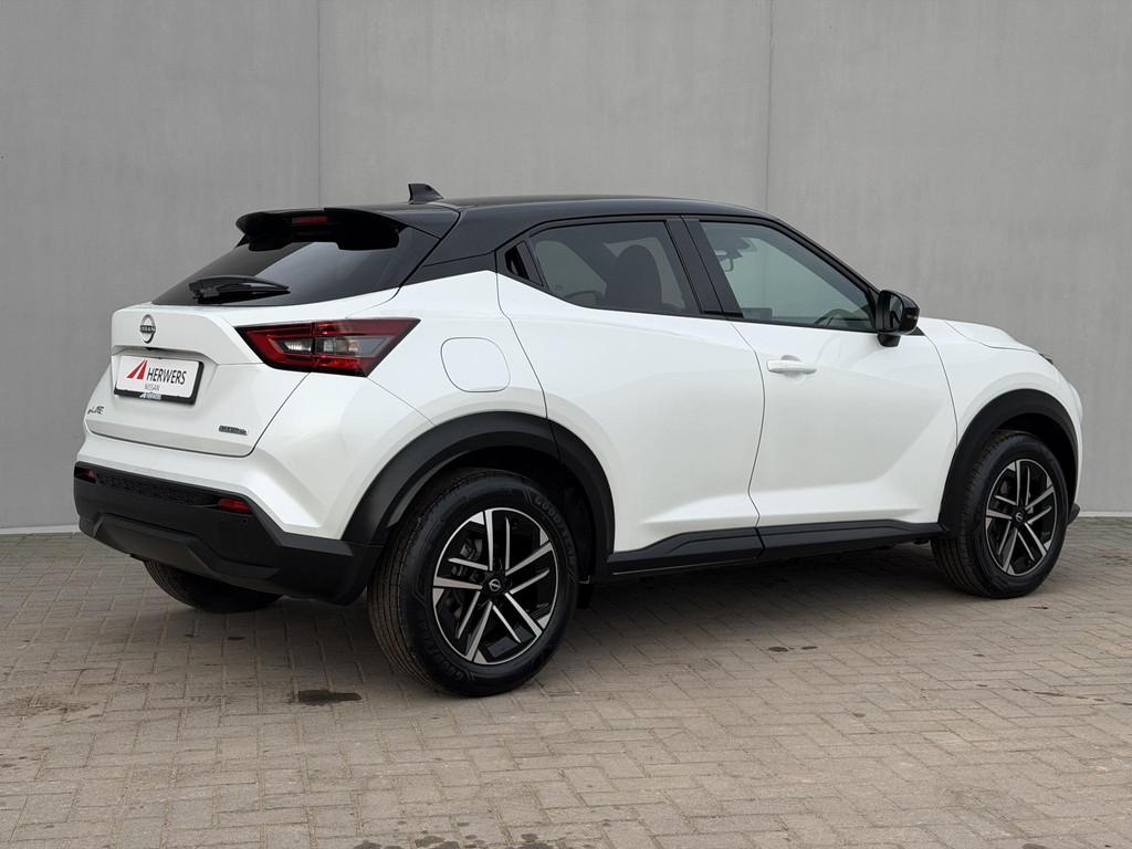 Nissan Juke 1.6 Hybrid N-Connecta / Fabrieksgarantie tot 07-, Stof, Gebruikt, Wit, Bedrijf
